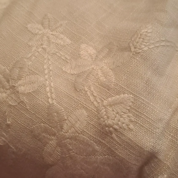 Chico's medium Petite 12-14 jacket rayon linen long snap front drawstrin… - Picture 7 of 7